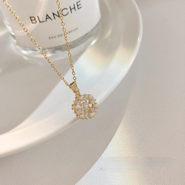 pendant necklaces origin summer temperament heart flower necklace for women girls shining gold color rhinestone metal jewellery, Silver
pendant necklaces origin summer temperament heart flower necklace for women girls shining gold color rhinestone metal jewellery, Silver