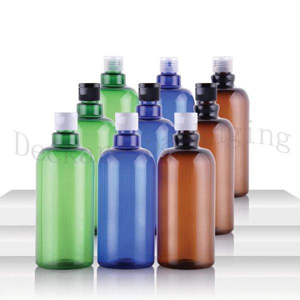 12pcs 500ml empty blue brown green cosmetic with white transparent black flip lid 500cc plastic shampoo container
12pcs 500ml empty blue brown green cosmetic with white transparent black flip lid 500cc plastic shampoo container