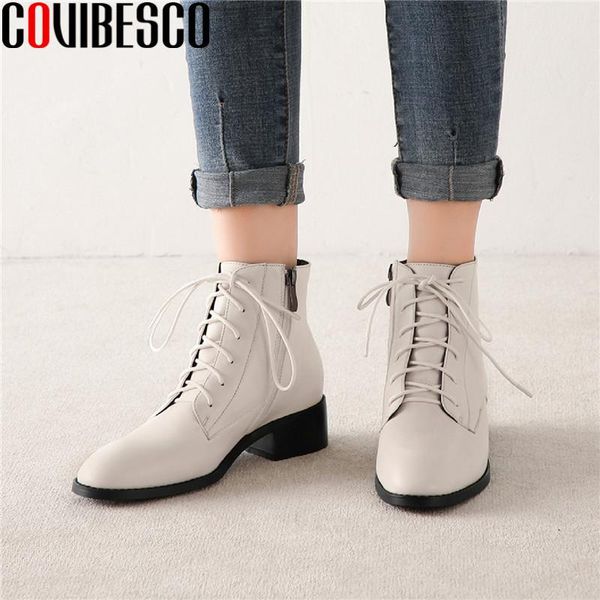 boots covibesco retro cross tied roung toe women's genuine leather side zipper thick heels pumps basic comfortable shoes woman, Black
boots covibesco retro cross tied roung toe women's genuine leather side zipper thick heels pumps basic comfortable shoes woman, Black