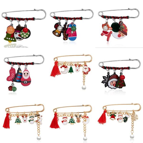 pins, brooches christmas snowman bell deer acrylic tassel pearl women anti-exposure big pin brooch vintage enamel badge clothes jewelry, Gray
pins, brooches christmas snowman bell deer acrylic tassel pearl women anti-exposure big pin brooch vintage enamel badge clothes jewelry, Gray