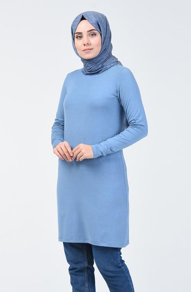 women's blouses & shirts minahill combed tunik 10645-01 indigo, White 
women's blouses & shirts minahill combed tunik 10645-01 indigo, White