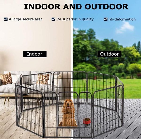 small animal supplies 8 pcs foldable safety fence pet house playpen iron puppy kennel exercise training kitten cat dog rabbits pig
small animal supplies 8 pcs foldable safety fence pet house playpen iron puppy kennel exercise training kitten cat dog rabbits pig