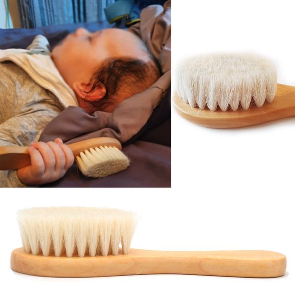 new baby care pure natural wool baby wooden brush comb brush baby hairbrush newborn hair brush infant comb head massager, Silver
new baby care pure natural wool baby wooden brush comb brush baby hairbrush newborn hair brush infant comb head massager, Silver