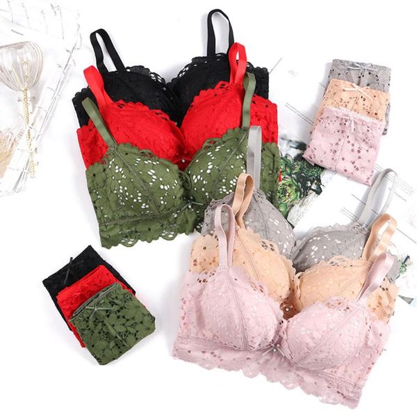 bras sets womens push up lingerie set with brief lace underwear wireless embroidery bra panty, Red;black
bras sets womens push up lingerie set with brief lace underwear wireless embroidery bra panty, Red;black