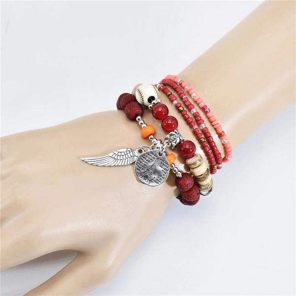 charm bracelets bohemian colorful beads for women jewelry trendy geometric multi-layers leaf coin metal bracelet lady birthday gift, Golden;silver 
charm bracelets bohemian colorful beads for women jewelry trendy geometric multi-layers leaf coin metal bracelet lady birthday gift, Golden;silver