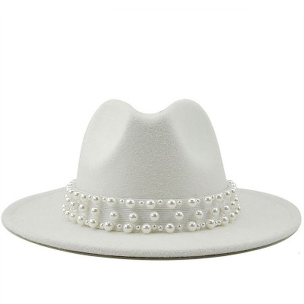 2021 new women hats autumn luxury pearl band belt designed fedora handmade outdoor felted white black casual formal winter hat mrwz, Blue;gray
2021 new women hats autumn luxury pearl band belt designed fedora handmade outdoor felted white black casual formal winter hat mrwz, Blue;gray
