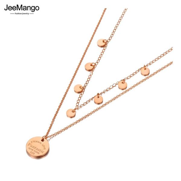chokers jeemango trendy stainless steel double-layer chain choker necklace jewelry eternal love charm pendant for women jn20216, Golden;silver
chokers jeemango trendy stainless steel double-layer chain choker necklace jewelry eternal love charm pendant for women jn20216, Golden;silver