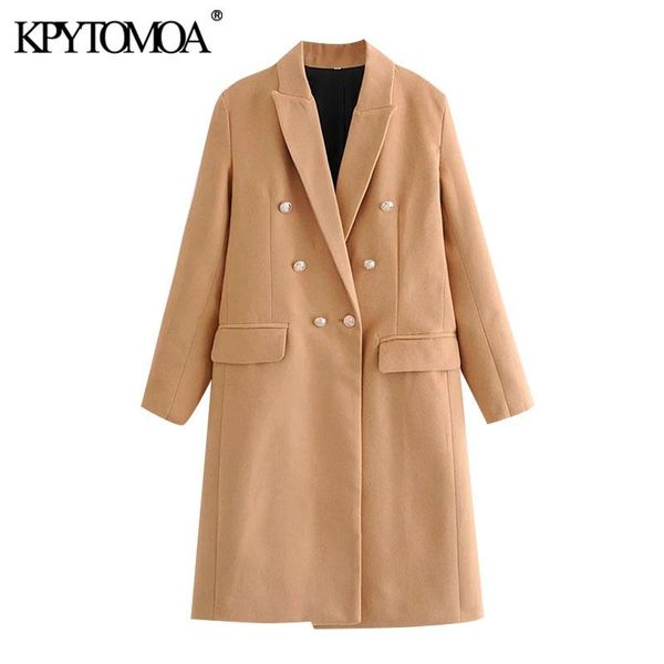 women's wool & blends kpytomoa women 2021 fashion double breasted woolen coat vintage long sleeve back vent female outerwear chic overc, Black
women's wool & blends kpytomoa women 2021 fashion double breasted woolen coat vintage long sleeve back vent female outerwear chic overc, Black