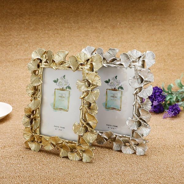frames 6inch european vintage golden silver ginkgo leaf po frame resin creative wedding couple picture home decoration
frames 6inch european vintage golden silver ginkgo leaf po frame resin creative wedding couple picture home decoration