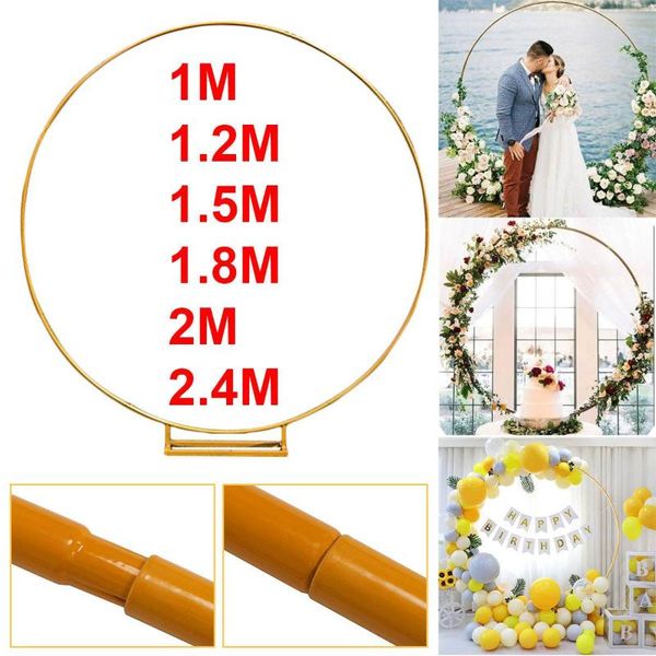 party decoration 1/1.2/1.5/1.8/2/2.4 meters circle iron wedding arch background wrought shelf decorative props diy round
party decoration 1/1.2/1.5/1.8/2/2.4 meters circle iron wedding arch background wrought shelf decorative props diy round