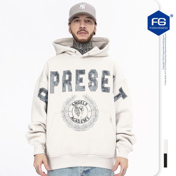fg menswear 2021 autumn winter new fashion brand angel college printed washing water used men's american high street hoodie, Black
fg menswear 2021 autumn winter new fashion brand angel college printed washing water used men's american high street hoodie, Black