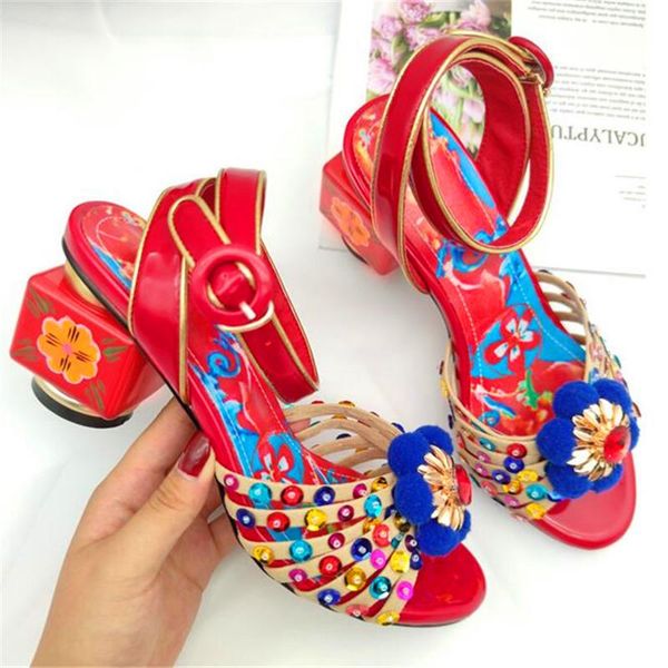 sandals summer ladies fashion high-heeled building blocks with printed gemstones rhinestone sequined high heels, Black
sandals summer ladies fashion high-heeled building blocks with printed gemstones rhinestone sequined high heels, Black