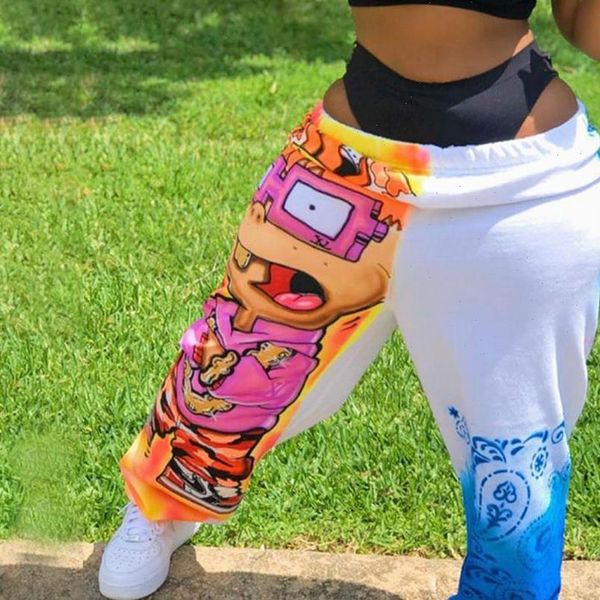 women pants loose sports casual pants comics printed patchwork joggers pants hip thin trousers wide leg baggy joggers, Black;white
women pants loose sports casual pants comics printed patchwork joggers pants hip thin trousers wide leg baggy joggers, Black;white