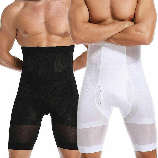gym clothing men's compression high waist boxer shorts trainning exercise girdle pants tummy slim body shaper, White;black
gym clothing men's compression high waist boxer shorts trainning exercise girdle pants tummy slim body shaper, White;black