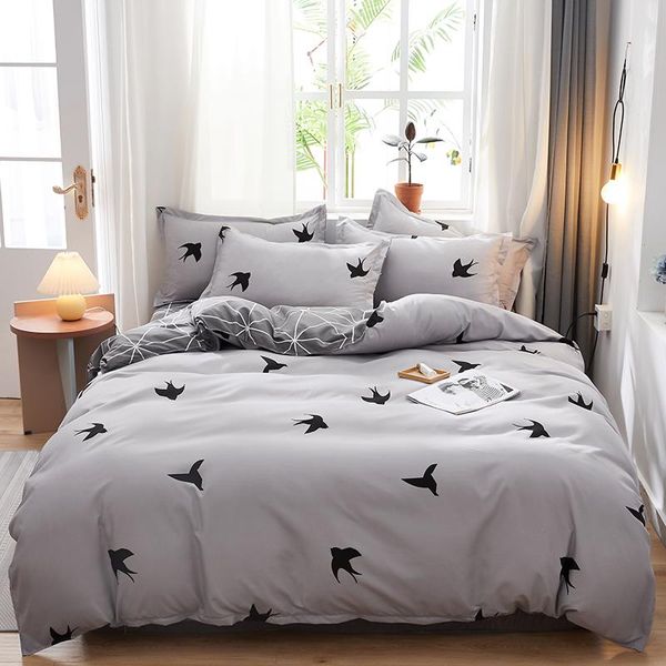 bedding sets grey swallow printing set 3/4pcs pastoral duvet cover ab side home bed simple flat sheet summer king
bedding sets grey swallow printing set 3/4pcs pastoral duvet cover ab side home bed simple flat sheet summer king