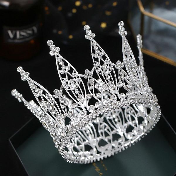 hair clips & barrettes silver color full round crown wedding accessories king queen crystal tiaras headbands for women bride jewelry forseve, Golden;silver
hair clips & barrettes silver color full round crown wedding accessories king queen crystal tiaras headbands for women bride jewelry forseve, Golden;silver