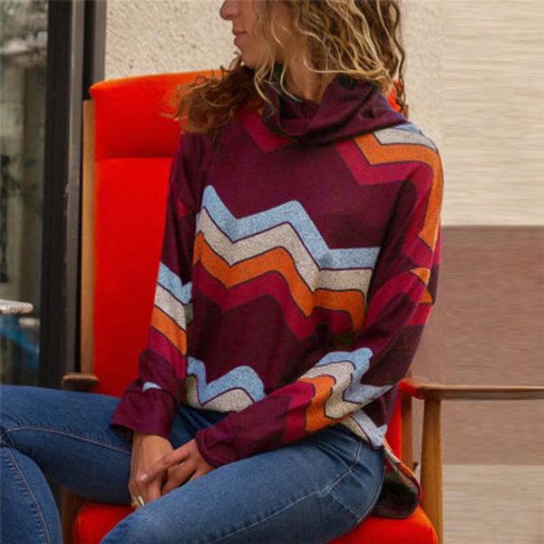 womens long sleeve shirts new 2021 ladies jumper pullover striped print blouse shirt autumn turtleneck elegant knitted, White
womens long sleeve shirts new 2021 ladies jumper pullover striped print blouse shirt autumn turtleneck elegant knitted, White
