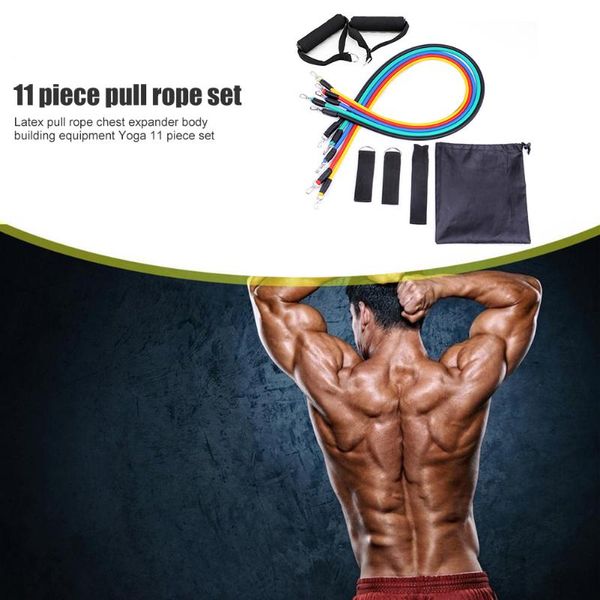 11pcs/set resistance bands tpe pull rope exerciser equipments gym training with door anchor handle ankle strap
11pcs/set resistance bands tpe pull rope exerciser equipments gym training with door anchor handle ankle strap