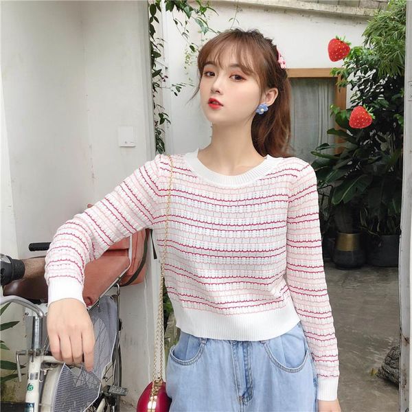 women's sweaters european and american style -selling round neck chic short pullover fashion trend outdoor casual sweater, White;black
women's sweaters european and american style -selling round neck chic short pullover fashion trend outdoor casual sweater, White;black
