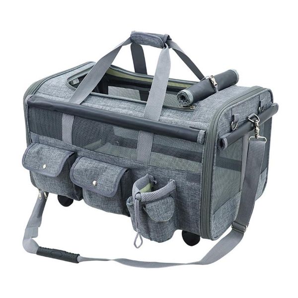 pet carrier backpack mesh breathable outdoor wheel portable pulley bag pet cage travel carrier comfort backpack for dog cat
pet carrier backpack mesh breathable outdoor wheel portable pulley bag pet cage travel carrier comfort backpack for dog cat