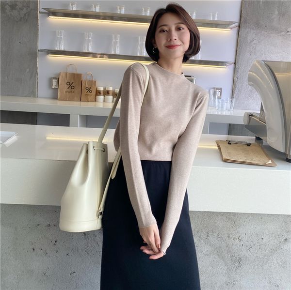 new 2021 korean style casual basic autumn winter women long sleeve o-neck knit sweater pullovers solid female jumper s80a, Black
new 2021 korean style casual basic autumn winter women long sleeve o-neck knit sweater pullovers solid female jumper s80a, Black