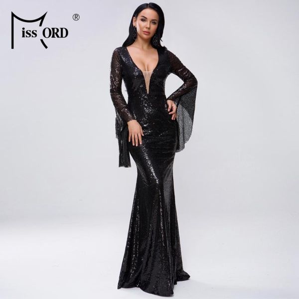 casual dresses missord 2021 women deep v long flare sleeve sequin female solid maxi elegant party dress vestdios ft18731-3, Black;gray
casual dresses missord 2021 women deep v long flare sleeve sequin female solid maxi elegant party dress vestdios ft18731-3, Black;gray