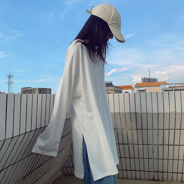 women's t-shirt casual women solid color 2021 spring autumn female clothes long sleeve o-neck loose, White
women's t-shirt casual women solid color 2021 spring autumn female clothes long sleeve o-neck loose, White
