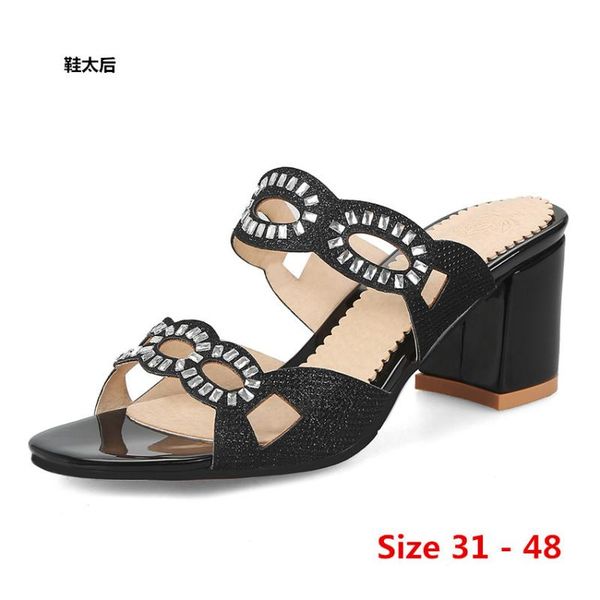 dress shoes slingbacks pumps gladiator sandals women high heels open toe sandal lady pump small big size 31 - 48, Black
dress shoes slingbacks pumps gladiator sandals women high heels open toe sandal lady pump small big size 31 - 48, Black