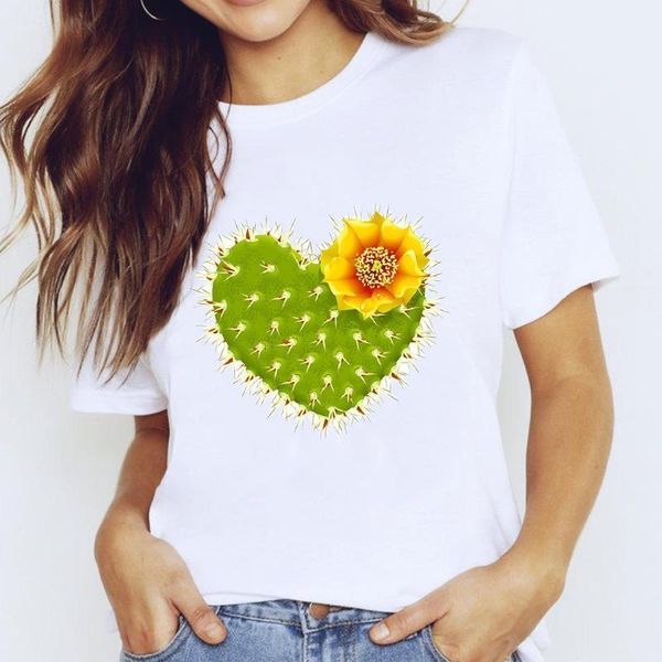 2021 new fashion women t shirts cactus heart print graphic tees women tee girls ladies korean style clothes, White
2021 new fashion women t shirts cactus heart print graphic tees women tee girls ladies korean style clothes, White