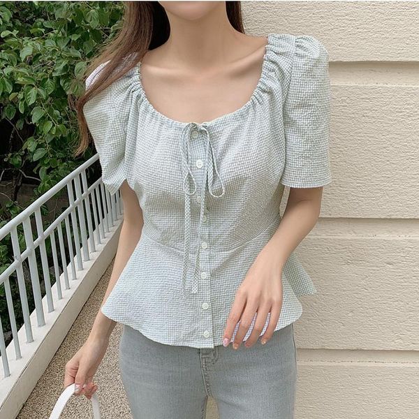 women's blouses & shirts bethquenoy for women summer short sleeve 2021 blusas camisas mujer bandage woman kawaii clothes bluzka damska, White
women's blouses & shirts bethquenoy for women summer short sleeve 2021 blusas camisas mujer bandage woman kawaii clothes bluzka damska, White