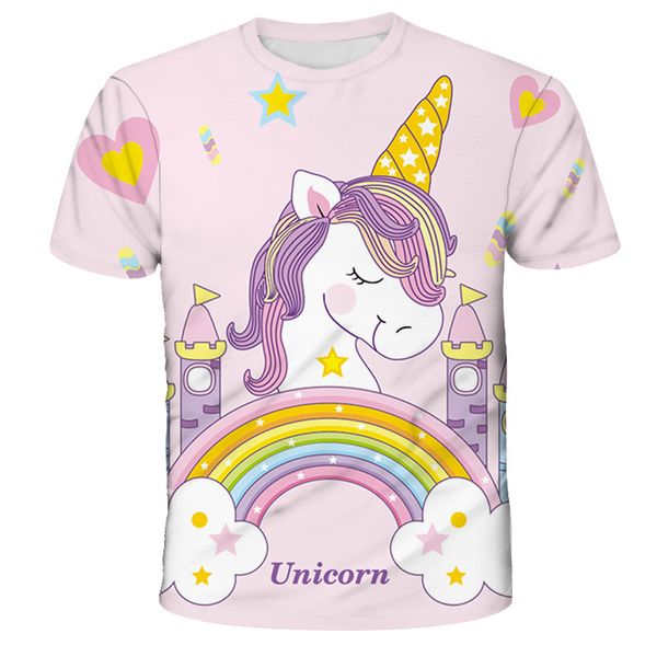 unicorn children cartoon t-shirt boys and girls personality short sleeve t-shirt animation childrens casual t-shirt clothing, Blue
unicorn children cartoon t-shirt boys and girls personality short sleeve t-shirt animation childrens casual t-shirt clothing, Blue