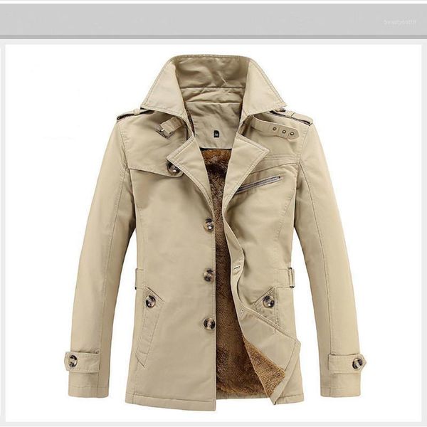 men's business casual jacket 2021 spring and autumn winter plush coat cotton fashion -5xl trench coats, Tan;black
men's business casual jacket 2021 spring and autumn winter plush coat cotton fashion -5xl trench coats, Tan;black