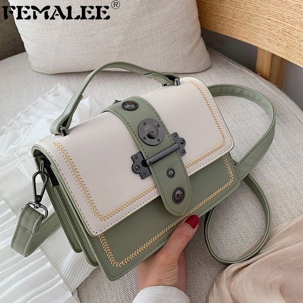 2021 chic designer color contrast handbag women fashion small square bags famous brand spring crossbody bag ladies casual purses c0228
2021 chic designer color contrast handbag women fashion small square bags famous brand spring crossbody bag ladies casual purses c0228