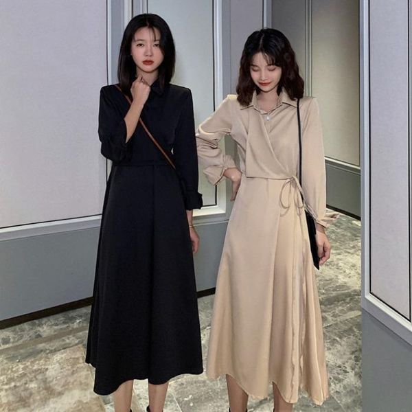 casual dresses autumn 2021 korean french style retro dress minority design bandage high waist long sleeve suit women fashion, Black;gray
casual dresses autumn 2021 korean french style retro dress minority design bandage high waist long sleeve suit women fashion, Black;gray