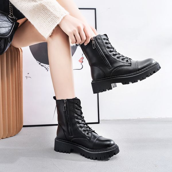 8163 martin boots women's sho autumn and winter cotton versatile british rt, Black
8163 martin boots women's sho autumn and winter cotton versatile british rt, Black