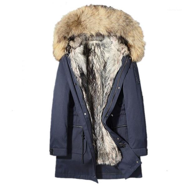men's leather & faux parka homme winter jacket men natural wolf fur liner long coat mens raccoon collar parkas 4xl l18-5500 my1453, Black
men's leather & faux parka homme winter jacket men natural wolf fur liner long coat mens raccoon collar parkas 4xl l18-5500 my1453, Black