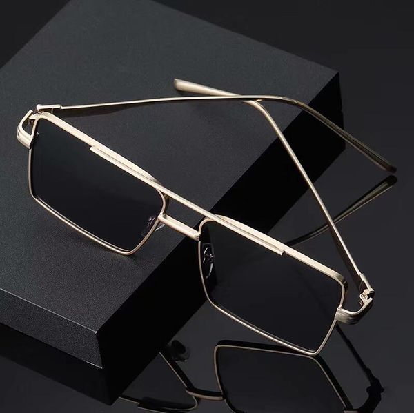 2021mens sunglasses luxury designer sun glasses fashion metal plate unique plank square glasse for men women couples polarized eyewears 6col, White;black 
2021mens sunglasses luxury designer sun glasses fashion metal plate unique plank square glasse for men women couples polarized eyewears 6col, White;black