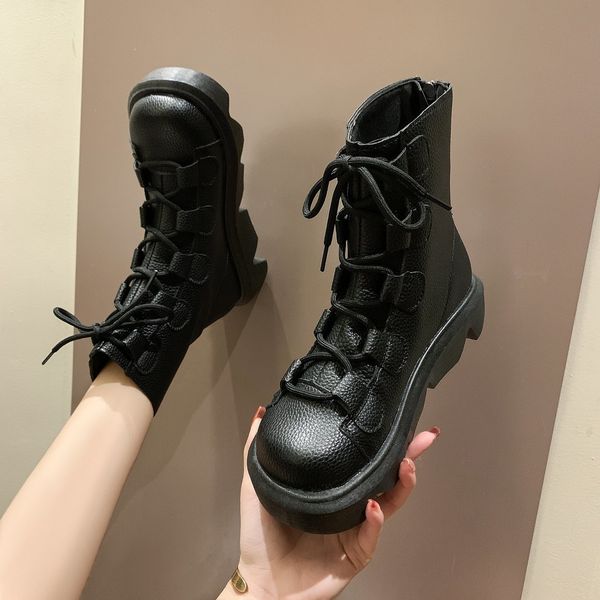 boots women british style 2022 new autumn retro wild thick-soled increased chelsea motorcycle boots women, Black
boots women british style 2022 new autumn retro wild thick-soled increased chelsea motorcycle boots women, Black