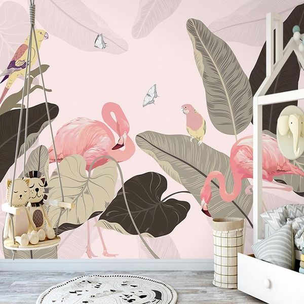 wallpapers custom 3d wall mural wallpaper hand painted parrot banana leaf flamingo poster po papers home decor living room bedroom
wallpapers custom 3d wall mural wallpaper hand painted parrot banana leaf flamingo poster po papers home decor living room bedroom