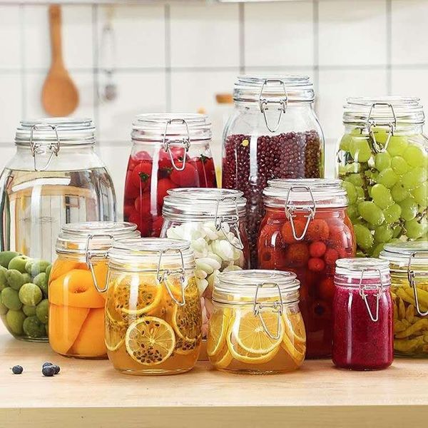 storage bottles & jars glass sealed jar, multifunctional kitchen honey bottle containers
storage bottles & jars glass sealed jar, multifunctional kitchen honey bottle containers