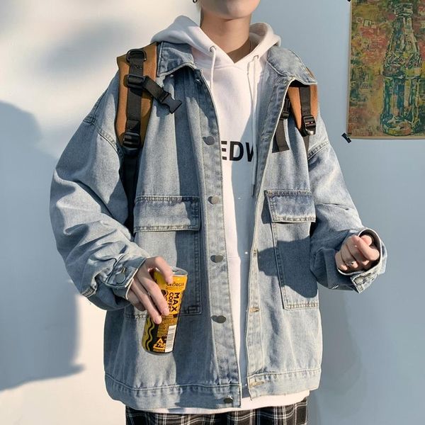 men's jackets korean hip hop denim jacket fashion kpop plus size couple clothes 2021 spring oversized coat streetwear harajuku, Black;brown
men's jackets korean hip hop denim jacket fashion kpop plus size couple clothes 2021 spring oversized coat streetwear harajuku, Black;brown
