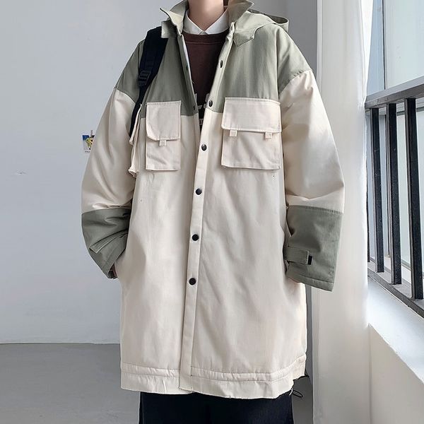 2021 new winter dwaterproof men's water parkas snow cargo unique jackets breasted loose long trench coats white cotton-quilted clothes, Black;brown
2021 new winter dwaterproof men's water parkas snow cargo unique jackets breasted loose long trench coats white cotton-quilted clothes, Black;brown