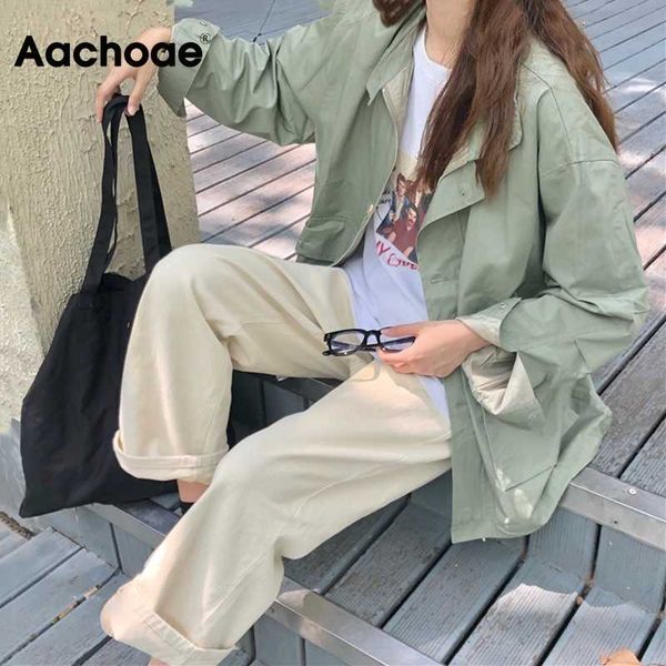 aachoae korean style loose cargo jacket women streetwear batwing long sleeve pockets coat vintage autumn winter casual jackets 201013, Black;brown
aachoae korean style loose cargo jacket women streetwear batwing long sleeve pockets coat vintage autumn winter casual jackets 201013, Black;brown