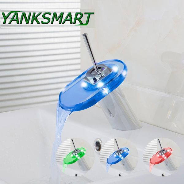 bathroom sink faucets yanksmart facet glass single handle hole tap chrome polish mixer taps waterfall basin faucet led color change
bathroom sink faucets yanksmart facet glass single handle hole tap chrome polish mixer taps waterfall basin faucet led color change