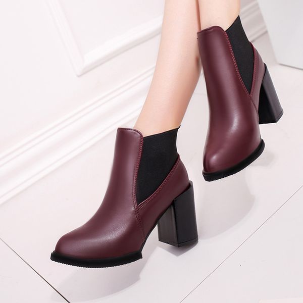 female fashion in high heels half short ankle winter snow fashionable shoes thick boots 541 ompk, Black
female fashion in high heels half short ankle winter snow fashionable shoes thick boots 541 ompk, Black