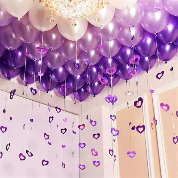 party decoration 100pcs rain silk sequin heart pendant balloon strap for diy wedding birthday banquet colorful rope
party decoration 100pcs rain silk sequin heart pendant balloon strap for diy wedding birthday banquet colorful rope