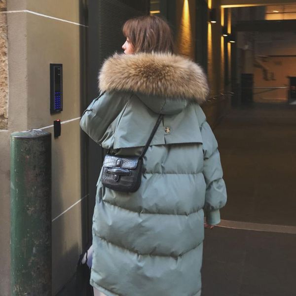 women's down & parkas korean parka winter jacket women cotton padded coat outwear female oversized thick warm long, Black
women's down & parkas korean parka winter jacket women cotton padded coat outwear female oversized thick warm long, Black