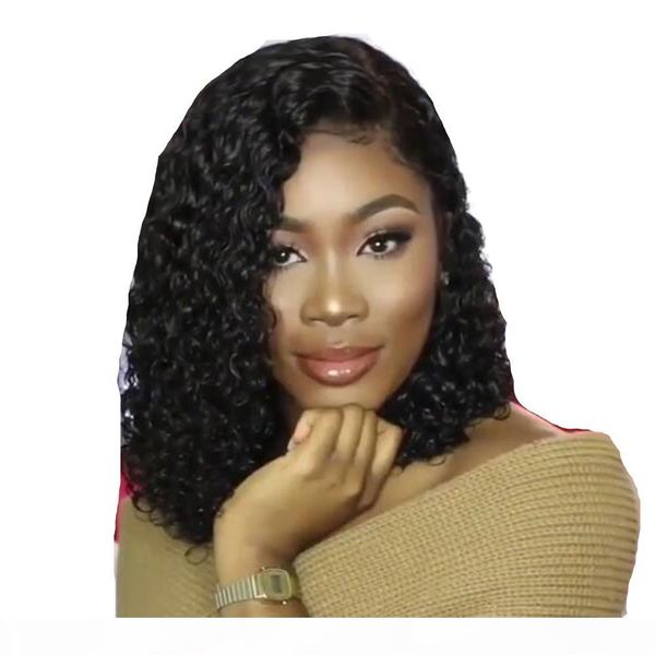 short curly lace front human hair wigs pre plucked with baby hair curly brazilian remy hair lace front bob wigs 130% density, Black;brown
short curly lace front human hair wigs pre plucked with baby hair curly brazilian remy hair lace front bob wigs 130% density, Black;brown