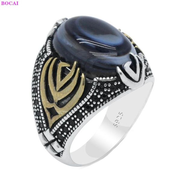 cluster rings 100% s925 sterling silver ring middle east thai retro natural black agate pure argentum gemstone for men, Golden;silver
cluster rings 100% s925 sterling silver ring middle east thai retro natural black agate pure argentum gemstone for men, Golden;silver
