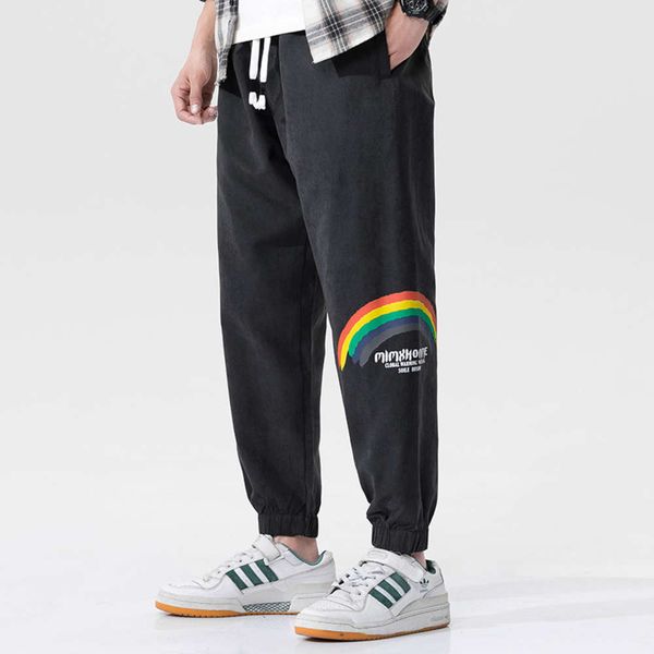 2021 spring new men's casual pants fashion brand loose straight sports pants korean students' tooling leggings, Black
2021 spring new men's casual pants fashion brand loose straight sports pants korean students' tooling leggings, Black